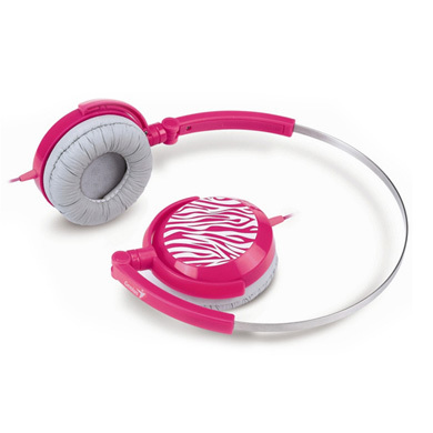 AUDIFONO DJ LIGHT GENIUS GHP-400F ROSA/CEBRA 0